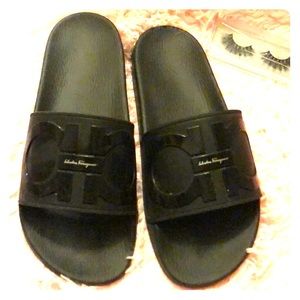 Lightly worn Ferragamo slides